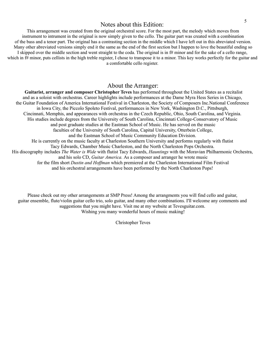 Pavane, op 50, cello and guitar String Duet scores gallery preview page 5