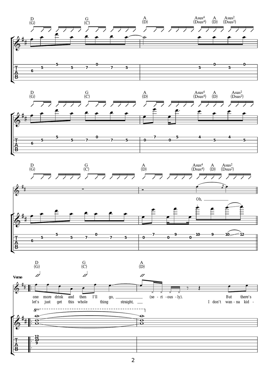 Before I Fall To Pieces Before I Fall To Pieces Acoustic Guitar scores gallery preview page 2