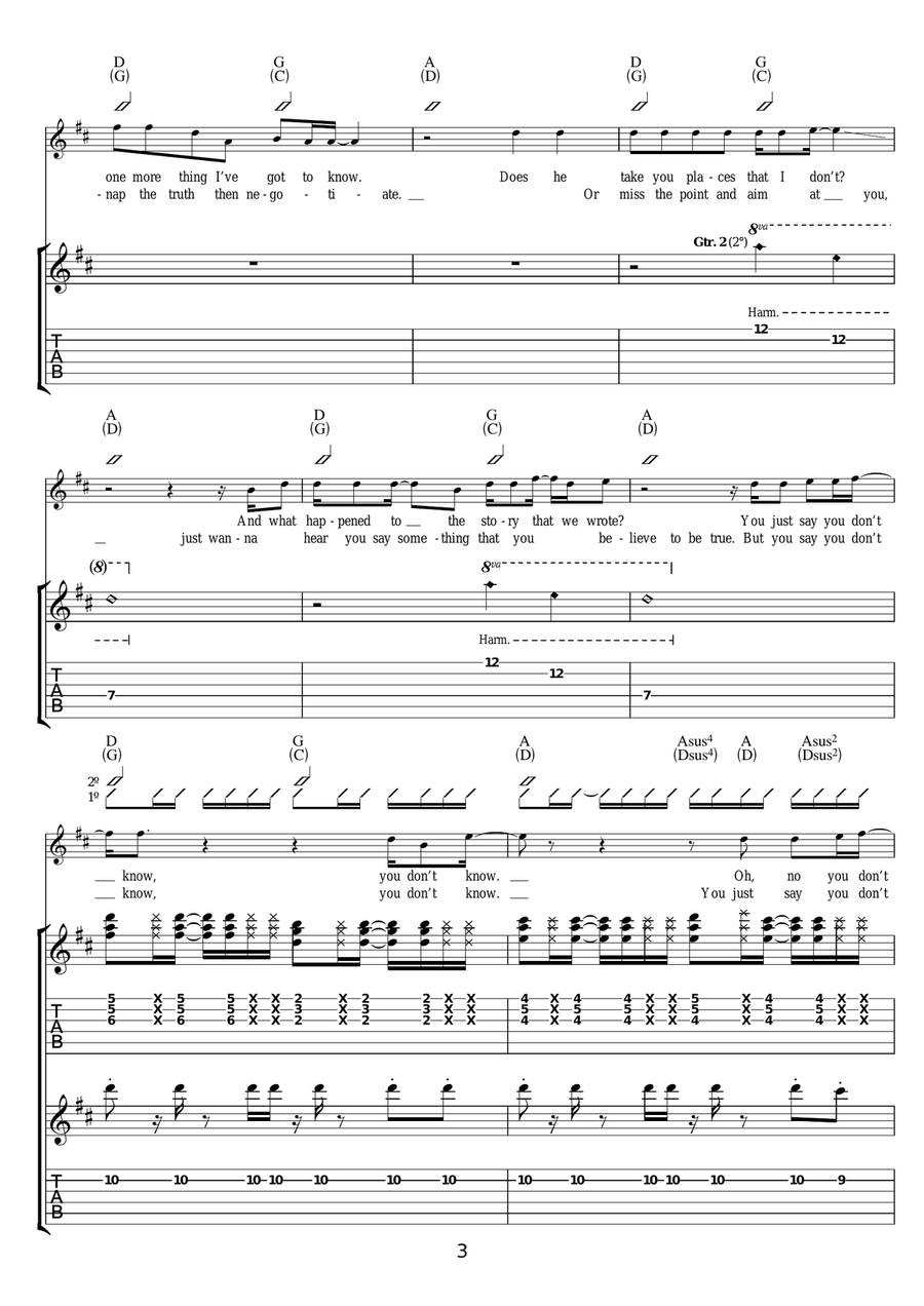 Before I Fall To Pieces Before I Fall To Pieces Acoustic Guitar scores gallery preview page 3