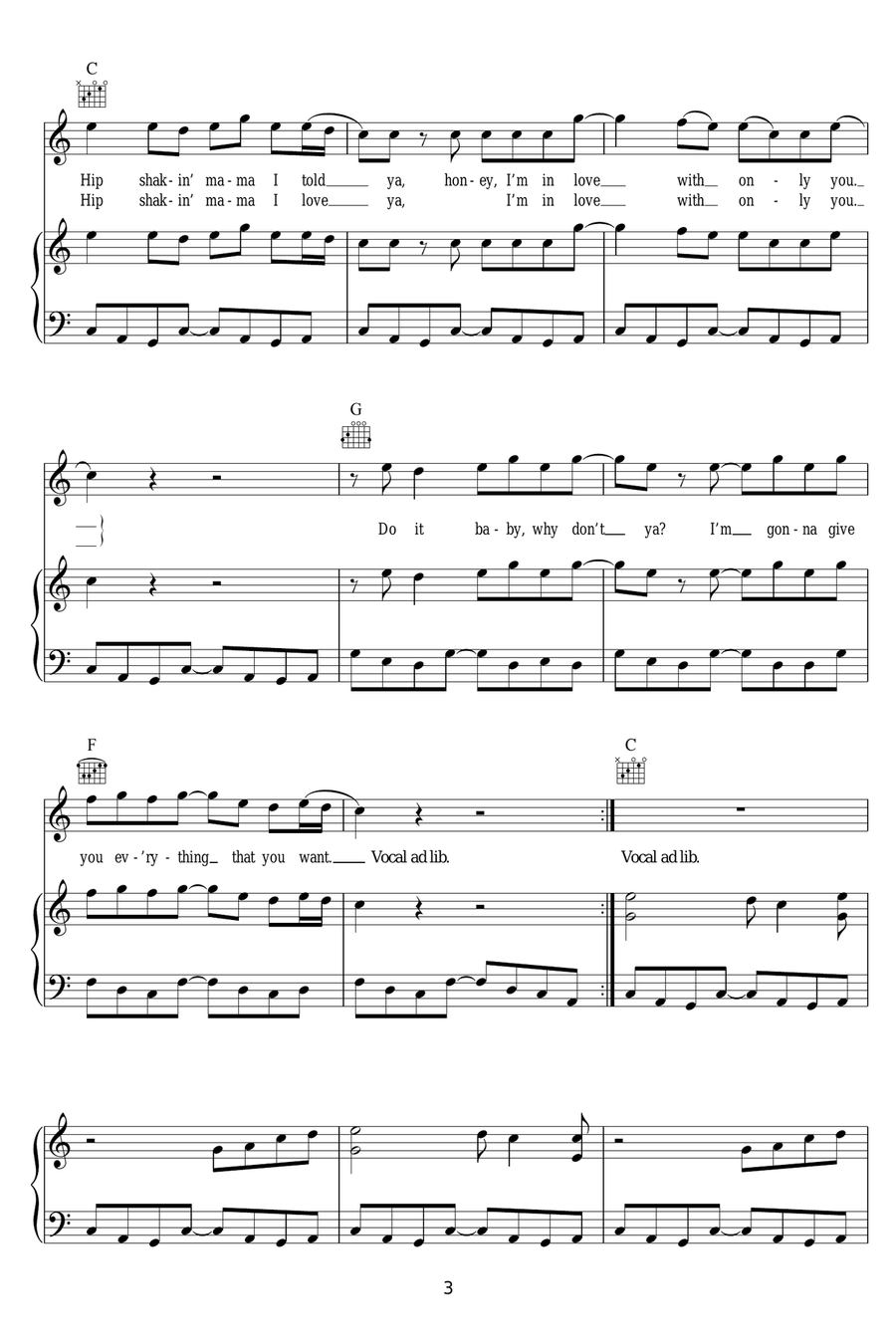 I Can't Turn You Loose I Can't Turn You Loose Piano, Vocal, Guitar scores gallery preview page 3