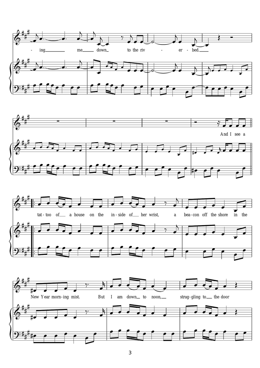 Ailsa Craig Ailsa Craig Piano, Vocal, Guitar scores gallery preview page 3