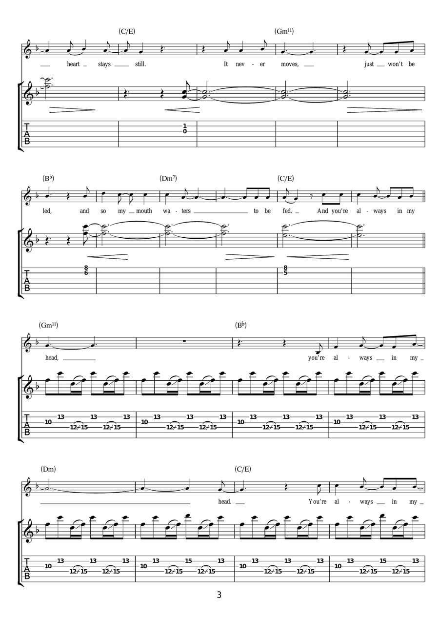 Always In My Head Always In My Head Acoustic Guitar scores gallery preview page 3