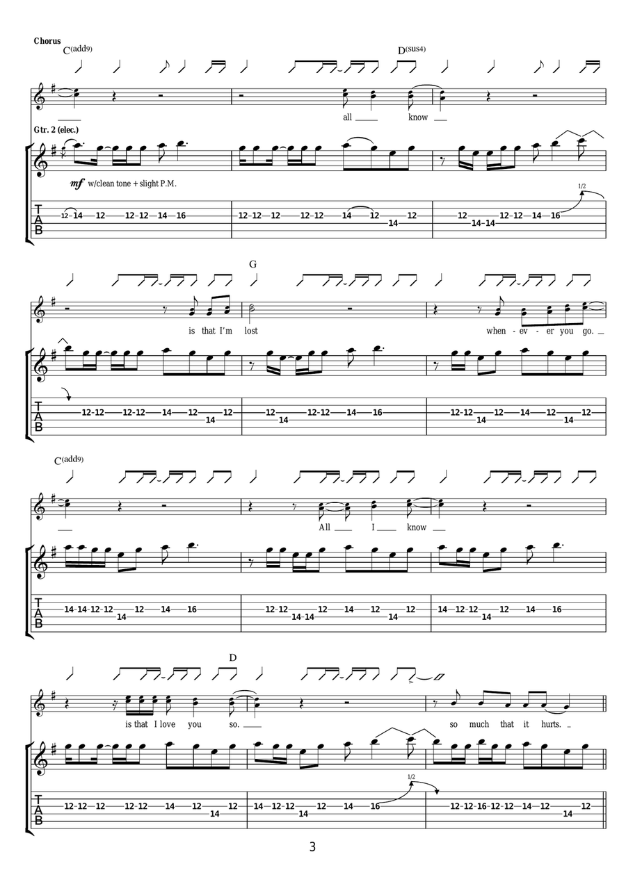 Ink Ink Acoustic Guitar scores gallery preview page 3