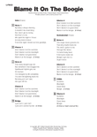 Blame It On The Boogie mini preview