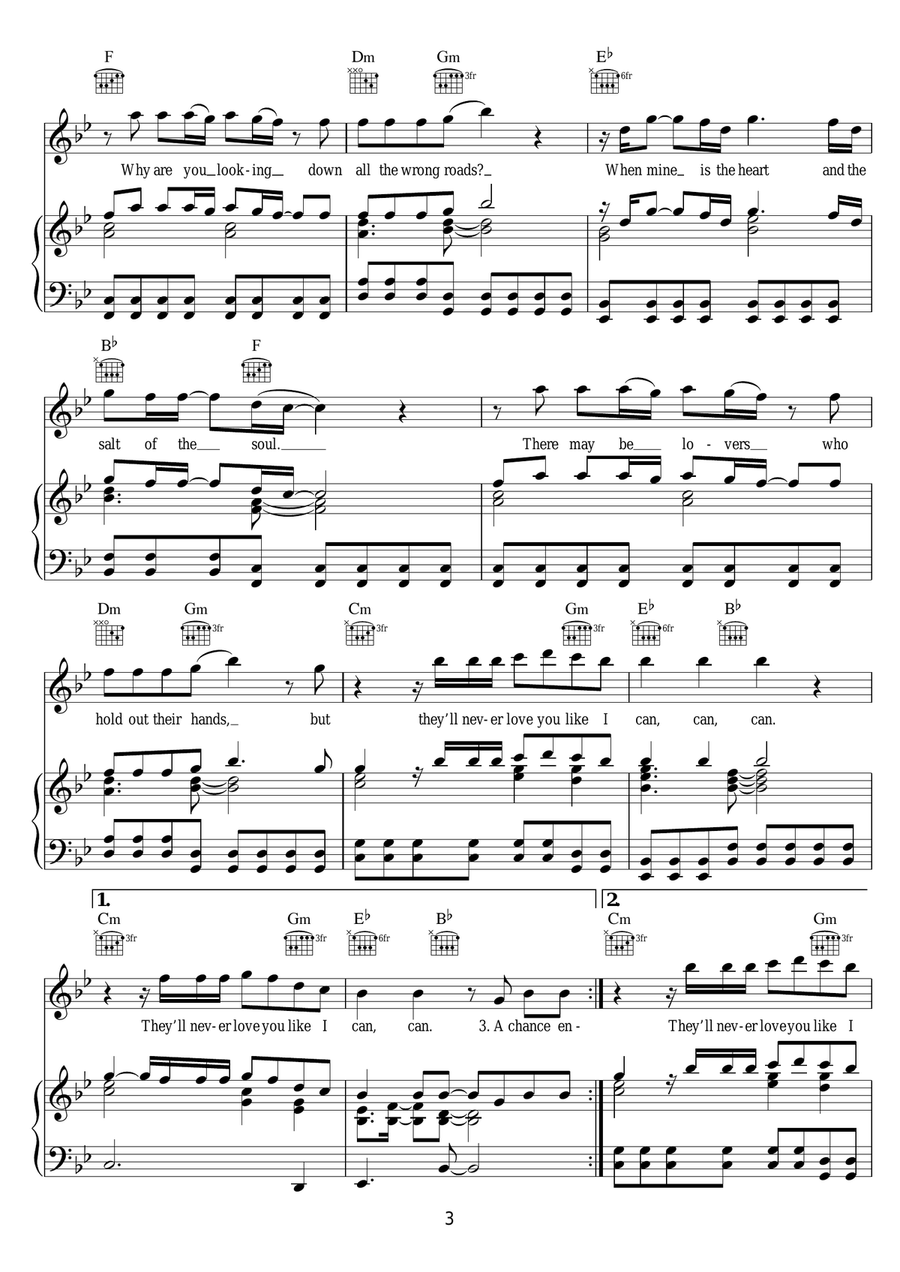Like I Can Like I Can Piano, Vocal, Guitar scores gallery preview page 3