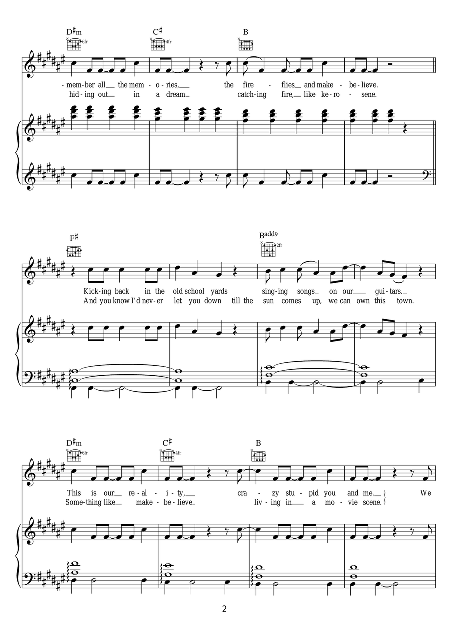 Long Way Home Long Way Home Piano, Vocal, Guitar scores gallery preview page 2