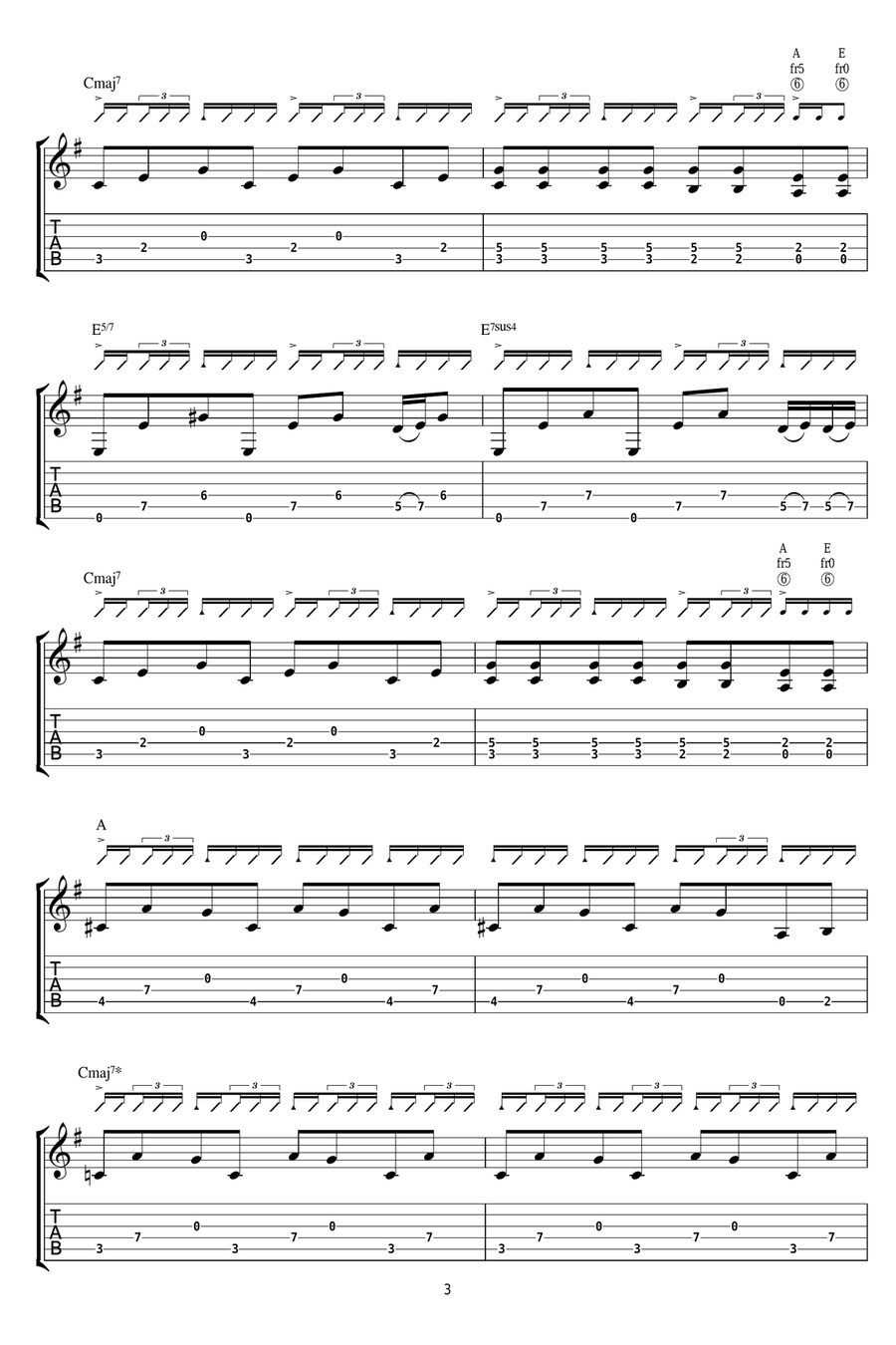 FRAM FRAM Acoustic Guitar scores gallery preview page 3