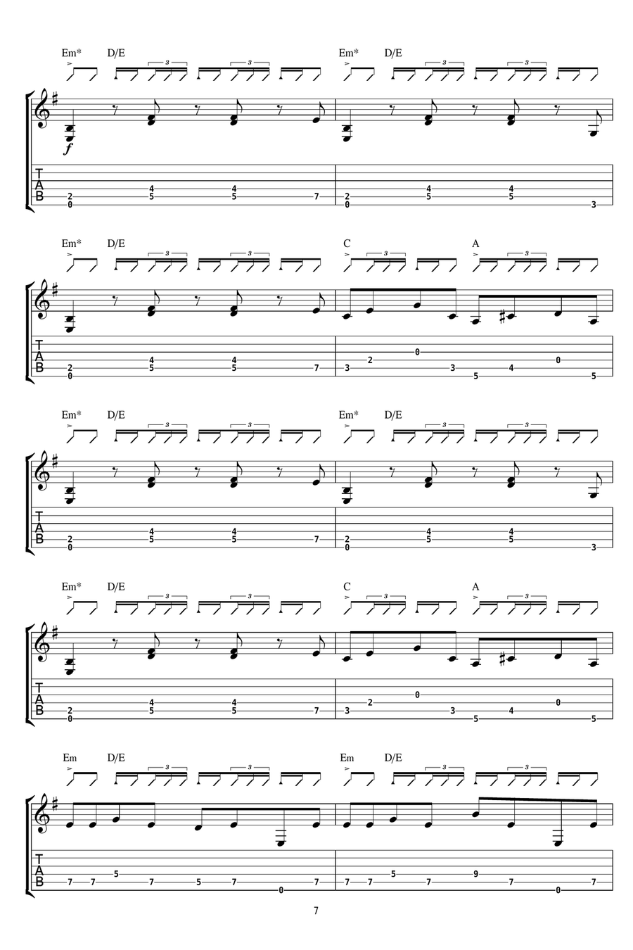 FRAM FRAM Acoustic Guitar scores gallery preview page 7