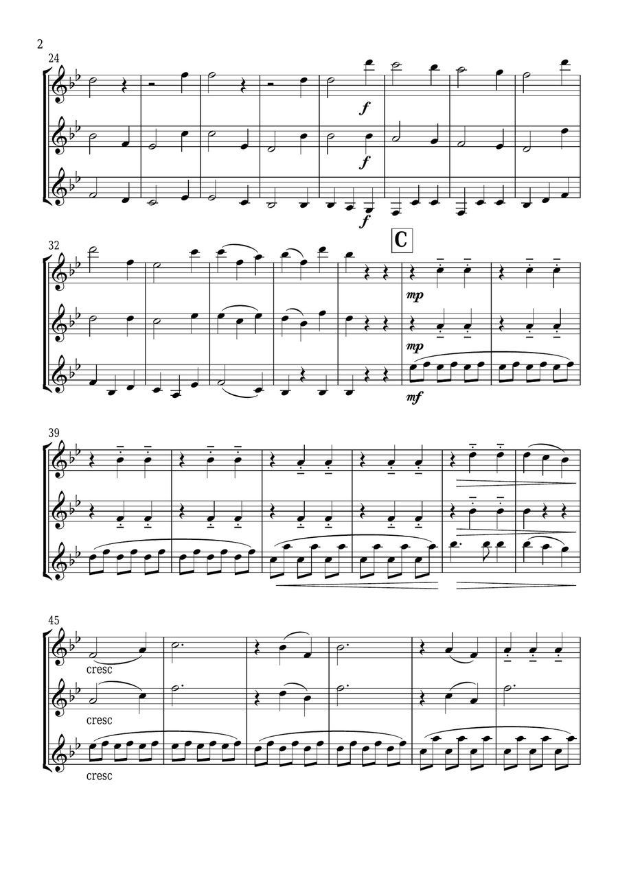 Chopsticks Chopsticks Woodwind Trio scores gallery preview page 3