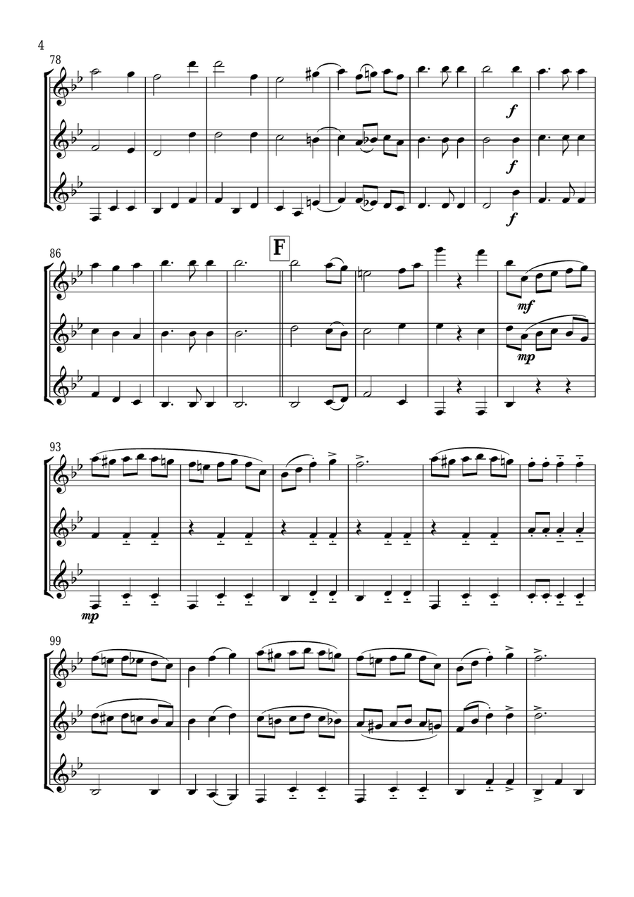 Chopsticks Chopsticks Woodwind Trio scores gallery preview page 5