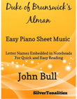 Duke of Brunswick's Alman Easy Piano Sheet Music