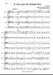 It came upon the midnight clear for string quartet