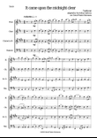 It came upon the midnight clear for wind quartet