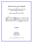 Koch Trio Sonata No. 2 in G Major