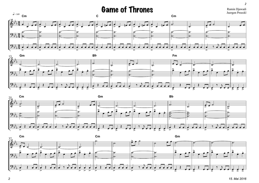 Game Of Thrones Game Of Thrones Piano scores gallery preview page 2