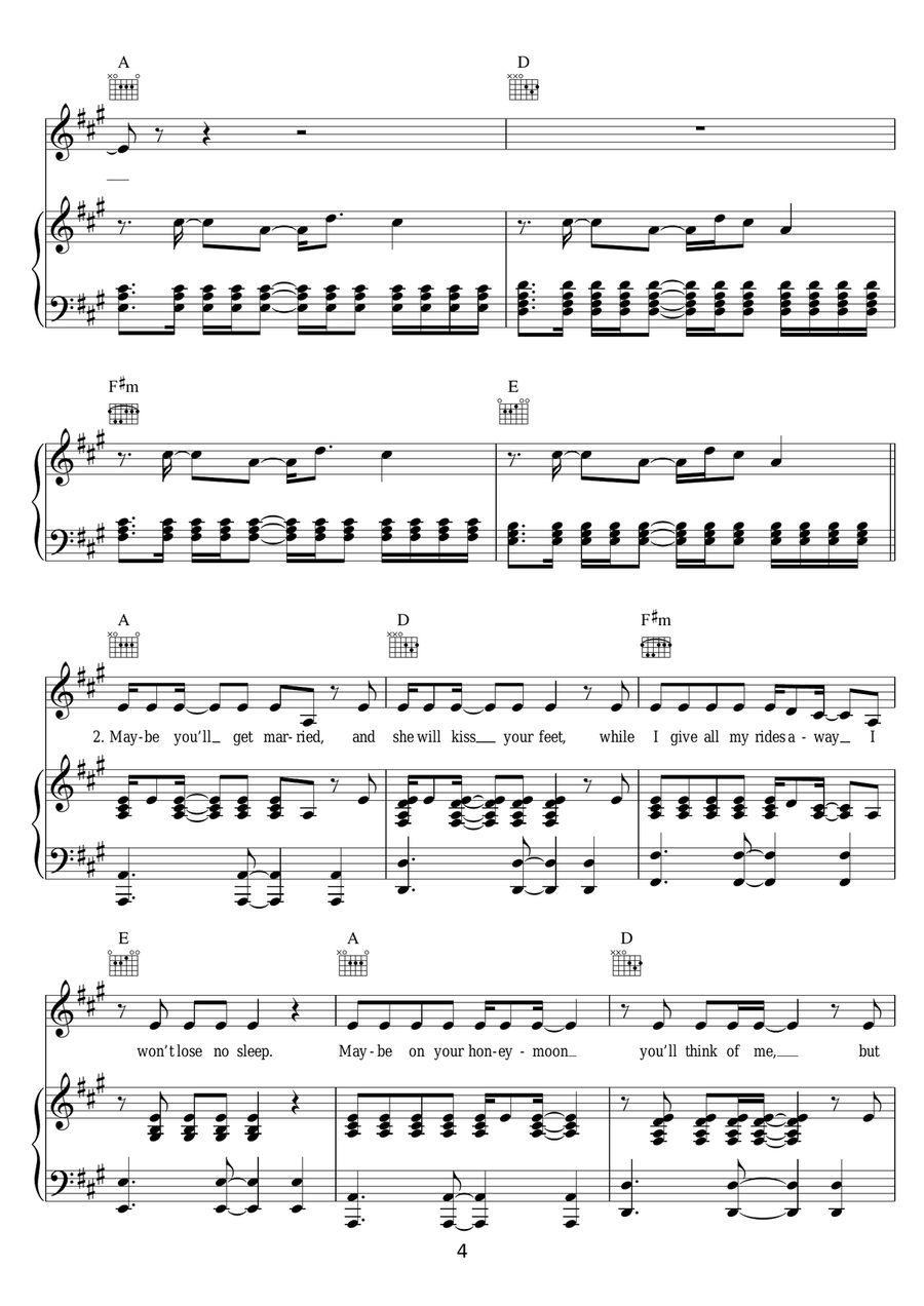 Ugly Heart Ugly Heart Piano, Vocal, Guitar scores gallery preview page 4