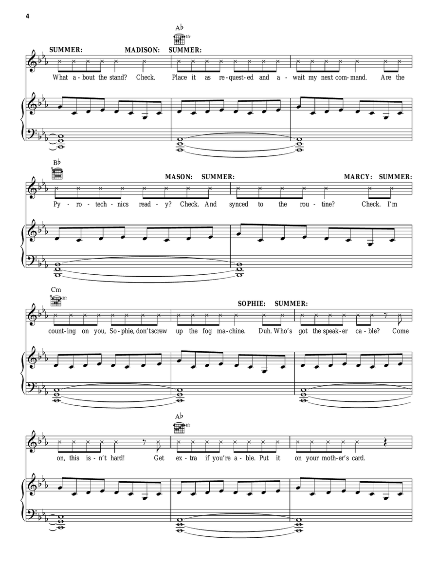 Time To Play (from School of Rock: The Musical) Piano, Vocal, Guitar scores gallery preview page 4