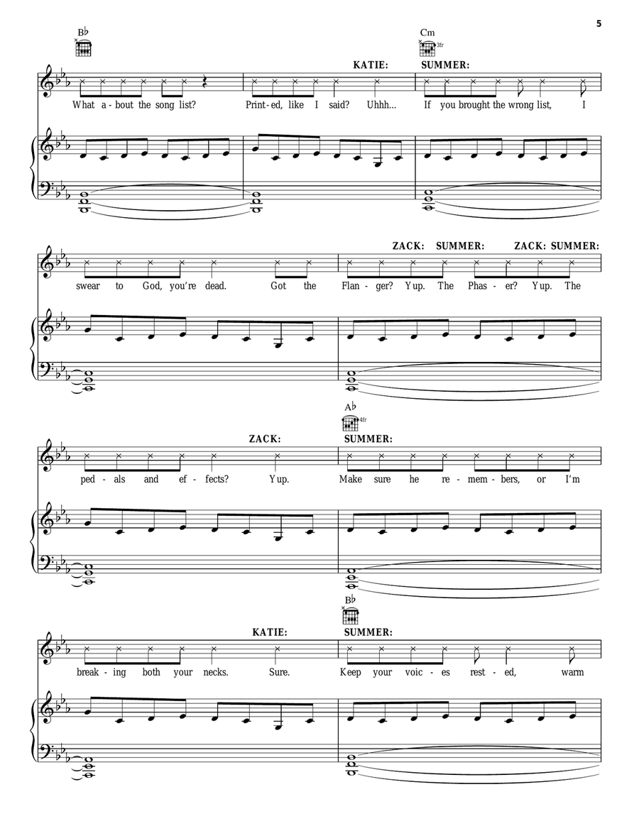 Time To Play (from School of Rock: The Musical) Piano, Vocal, Guitar scores gallery preview page 5