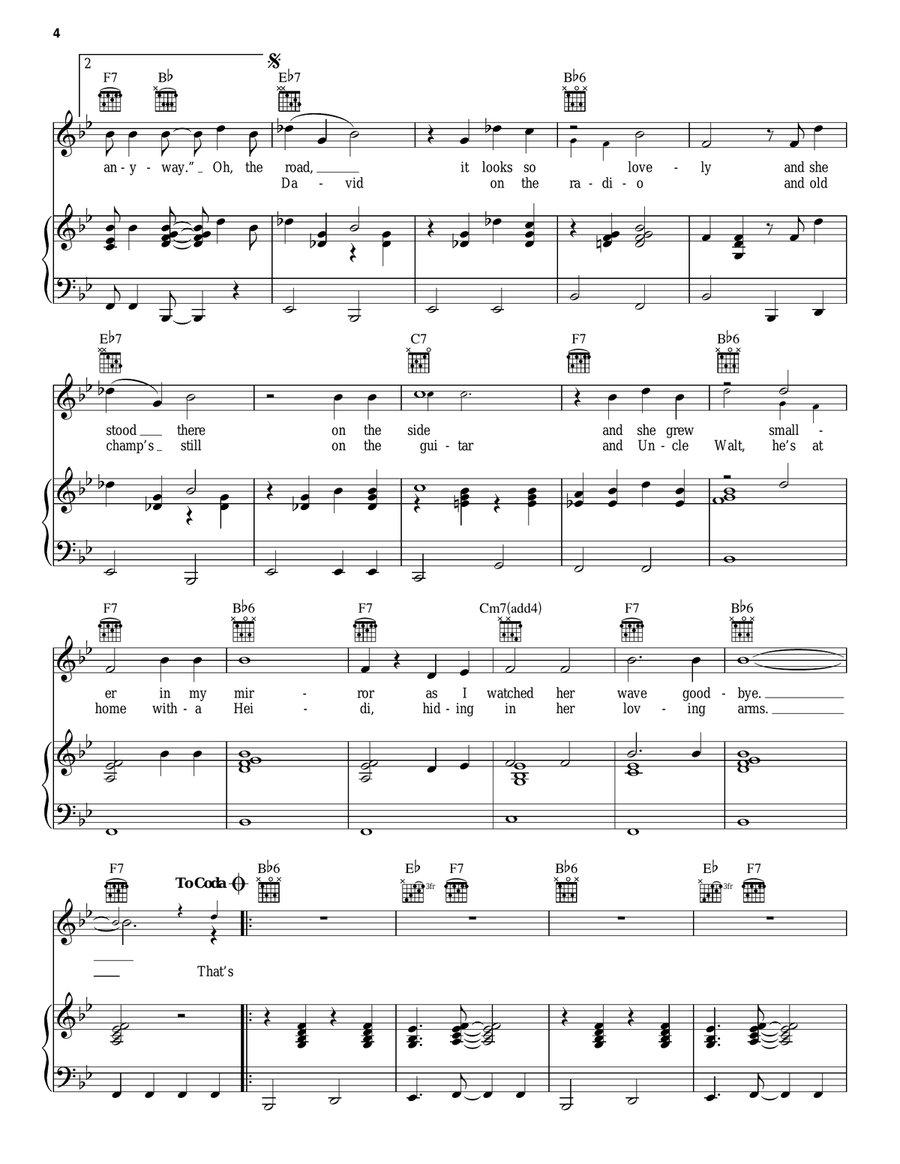 That's Right (You're Not From Texas) Piano, Vocal, Guitar scores gallery preview page 4