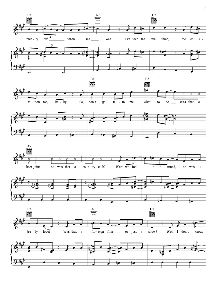 Why I Don't Know Why I Don't Know Piano, Vocal, Guitar scores gallery preview page 3
