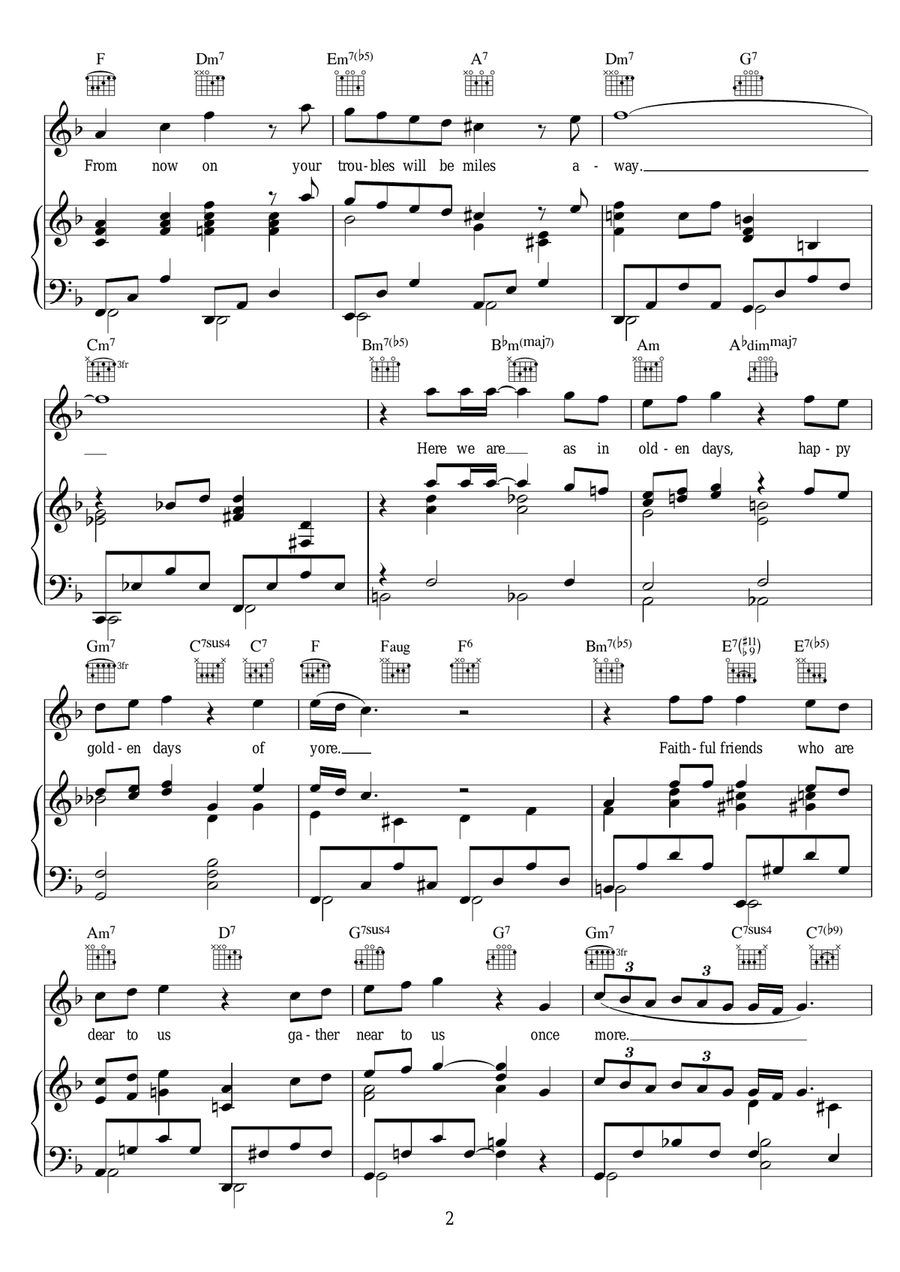 Have Yourself A Merry Little Christmas Piano, Vocal, Guitar scores gallery preview page 2