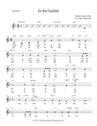 In the Garden (Vocal Lead Sheet) mini preview
