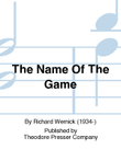 The Name of the Game