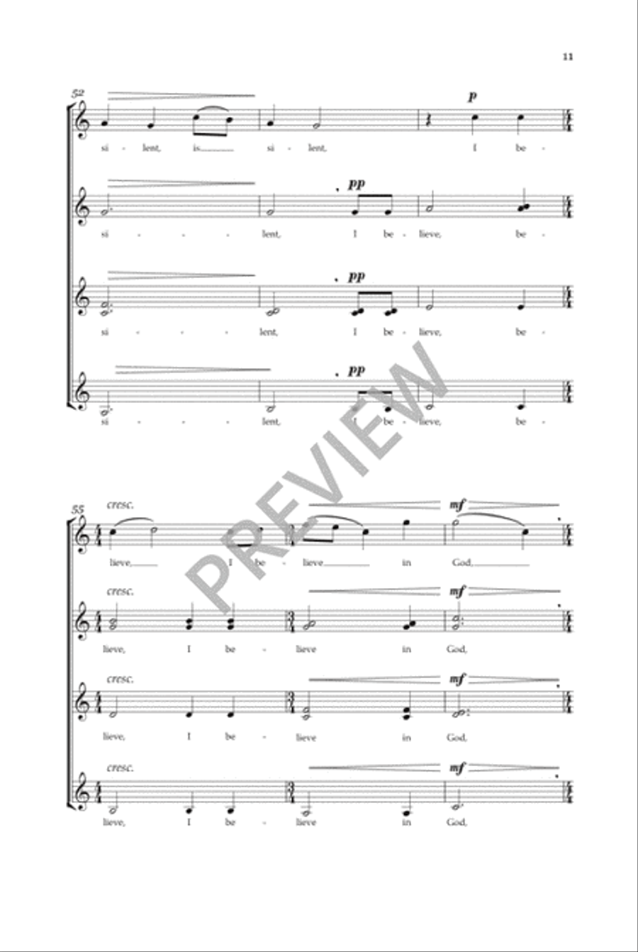 Even When He Is Silent - SSAA SSAA scores gallery preview page 12