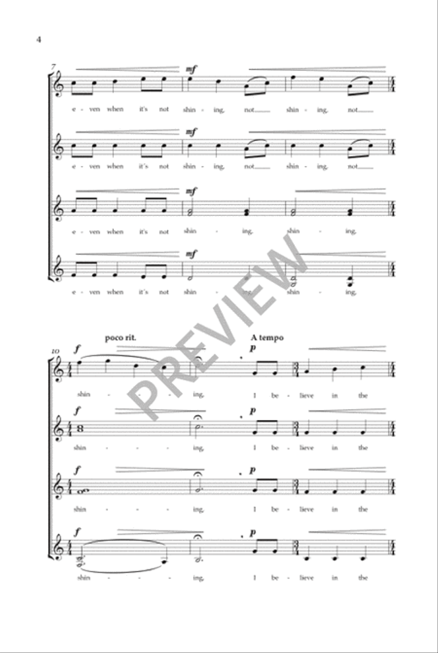 Even When He Is Silent - SSAA SSAA scores gallery preview page 5