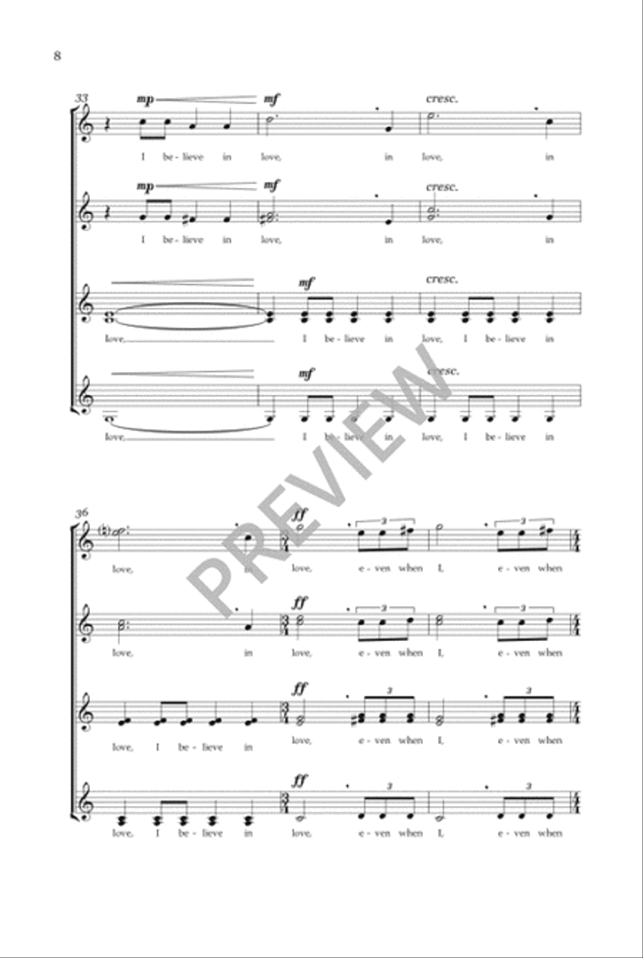 Even When He Is Silent - SSAA SSAA scores gallery preview page 9