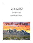 I Will Press On - Congregational Response