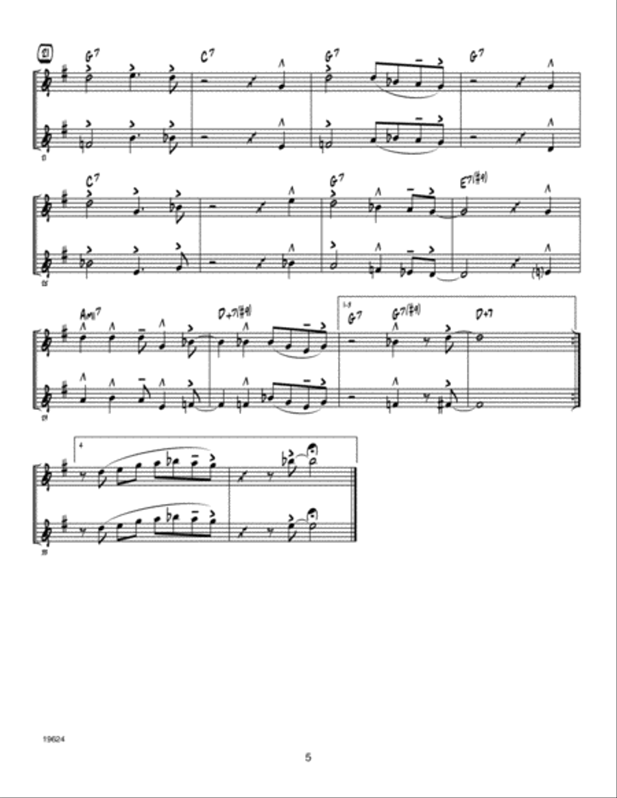 The Power Of Two - Tenor Saxophone Tenor Saxophone scores gallery preview page 5