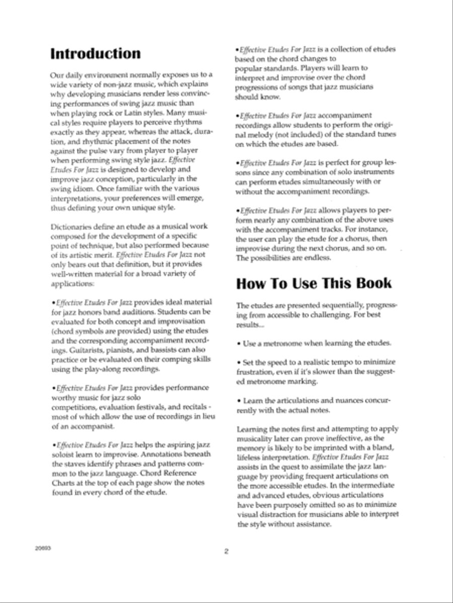 Effective Etudes For Jazz - Tenor Saxophone Tenor Saxophone scores gallery preview page 2