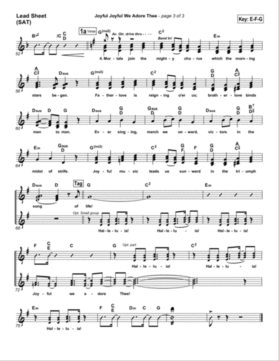 Joyful Joyful We Adore Thee - Orchestration Orchestra scores gallery preview page 3