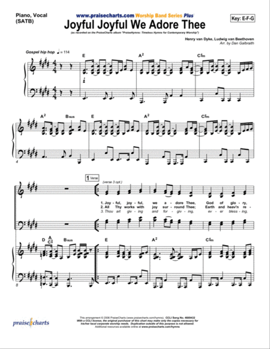 Joyful Joyful We Adore Thee - Orchestration Orchestra scores gallery preview page 4