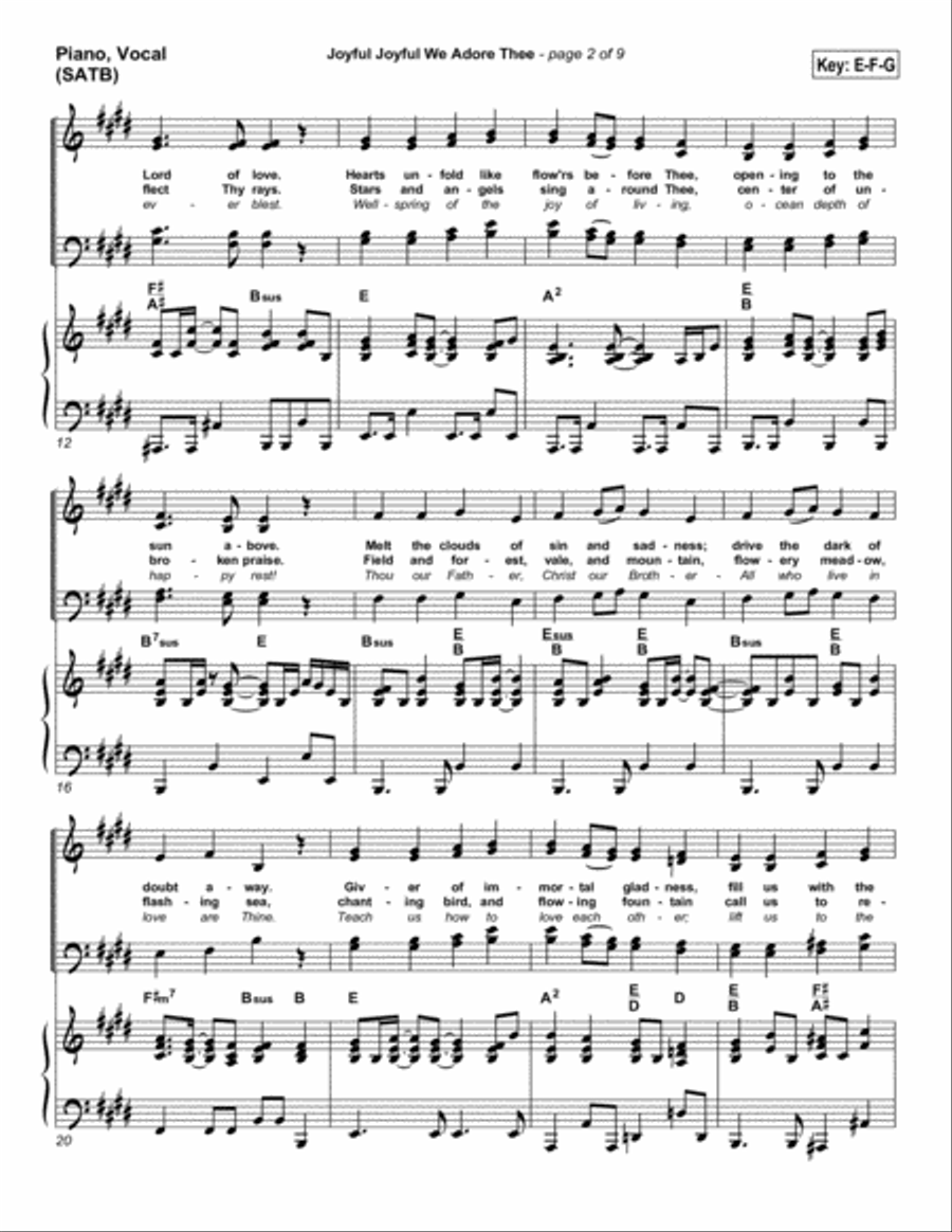Joyful Joyful We Adore Thee - Orchestration Orchestra scores gallery preview page 5