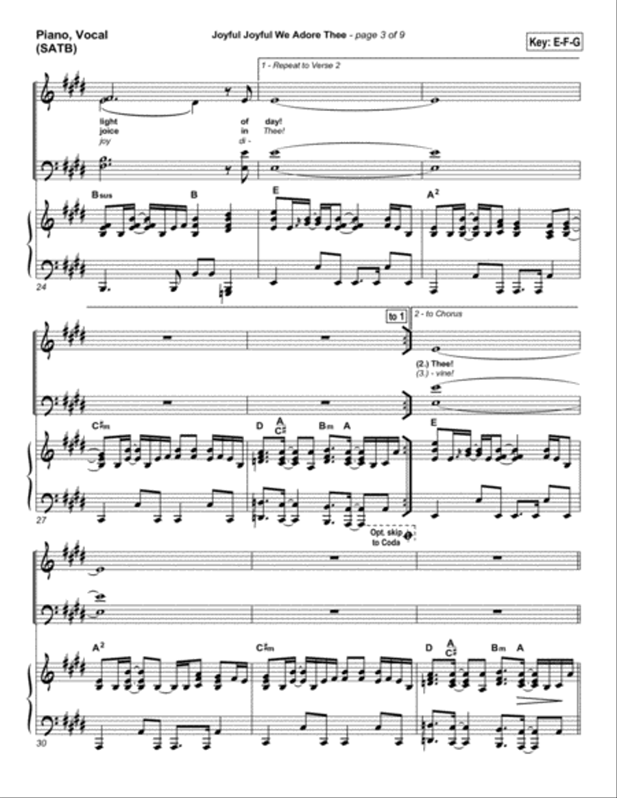 Joyful Joyful We Adore Thee - Orchestration Orchestra scores gallery preview page 6