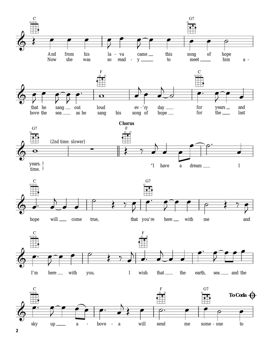 Lava (from Lava) Lava (from Lava) Ukulele scores gallery preview page 2