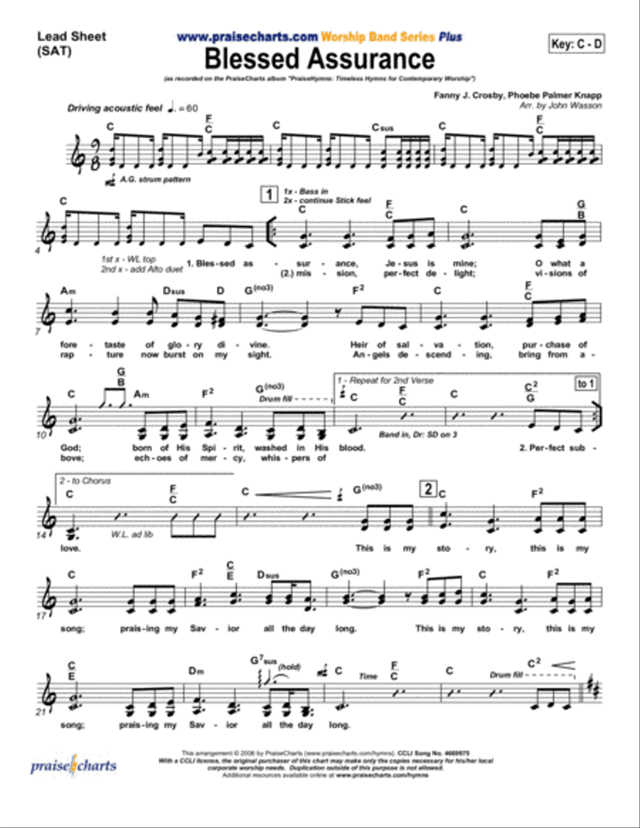 Blessed Assurance - Orchestration Orchestra scores gallery preview page 1