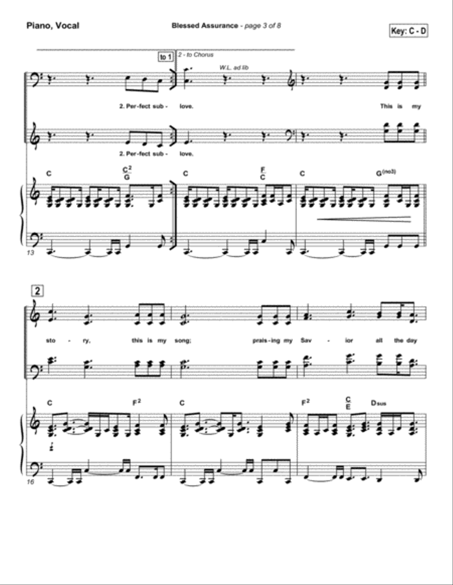 Blessed Assurance - Orchestration Orchestra scores gallery preview page 5