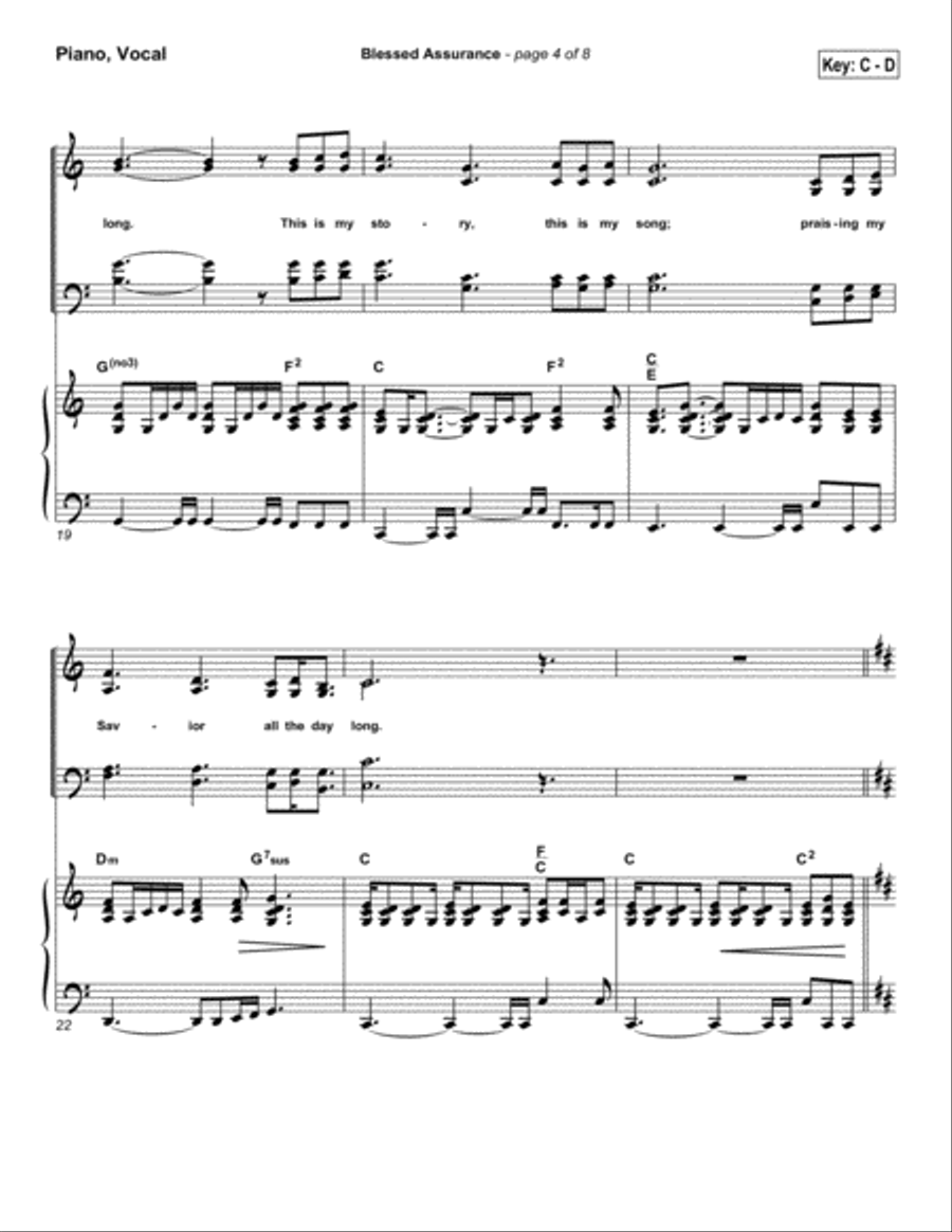 Blessed Assurance - Orchestration Orchestra scores gallery preview page 6