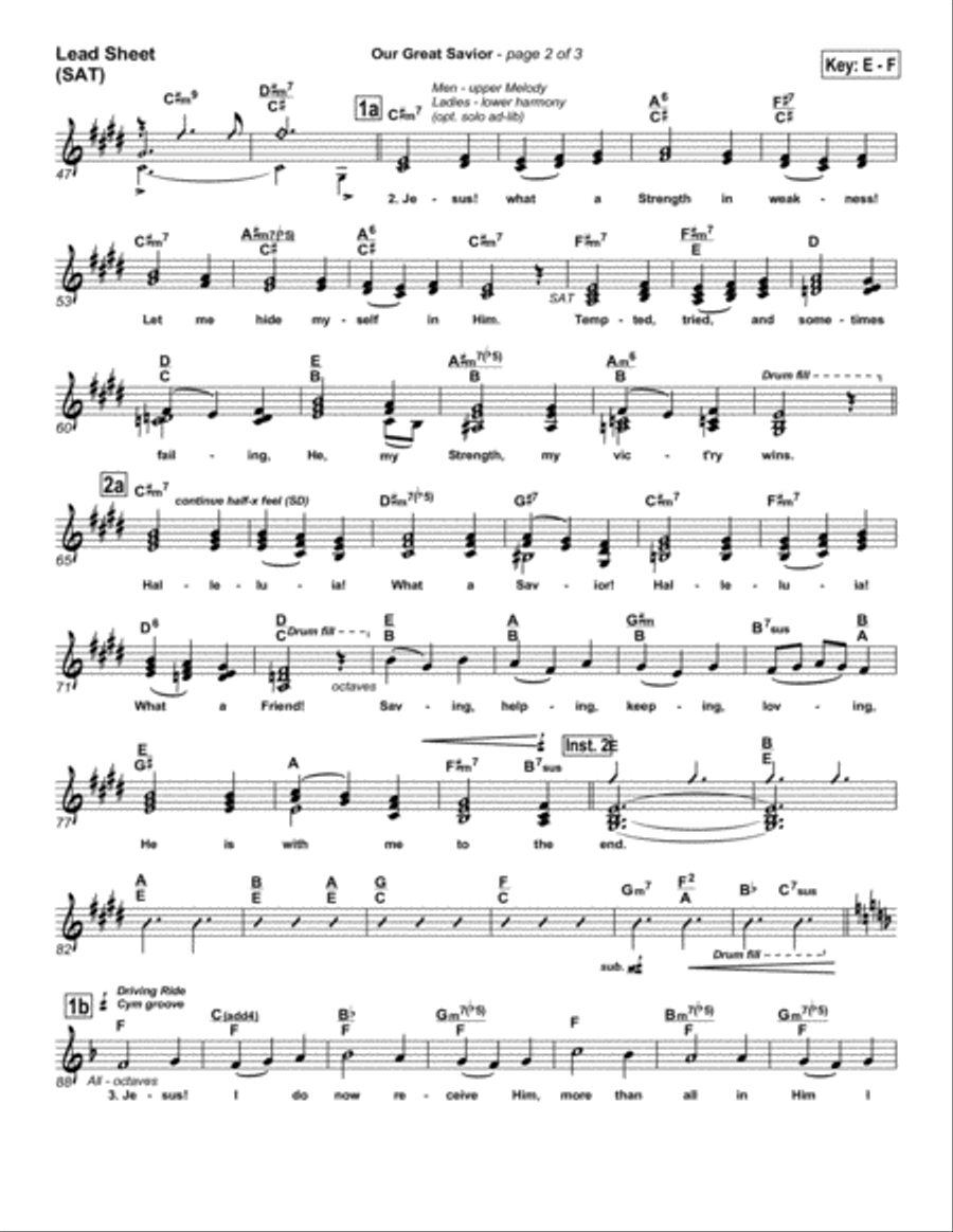 Our Great Savior - Orchestration Orchestra scores gallery preview page 2