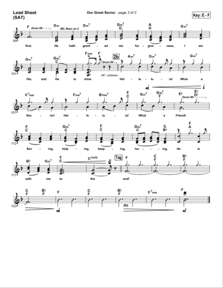 Our Great Savior - Orchestration Orchestra scores gallery preview page 3