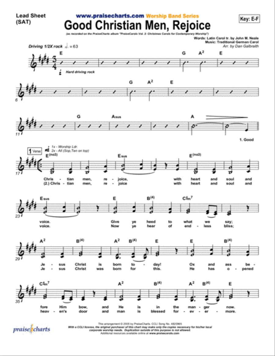 Good Christian Men Rejoice - Orchestration Orchestra scores gallery preview page 1