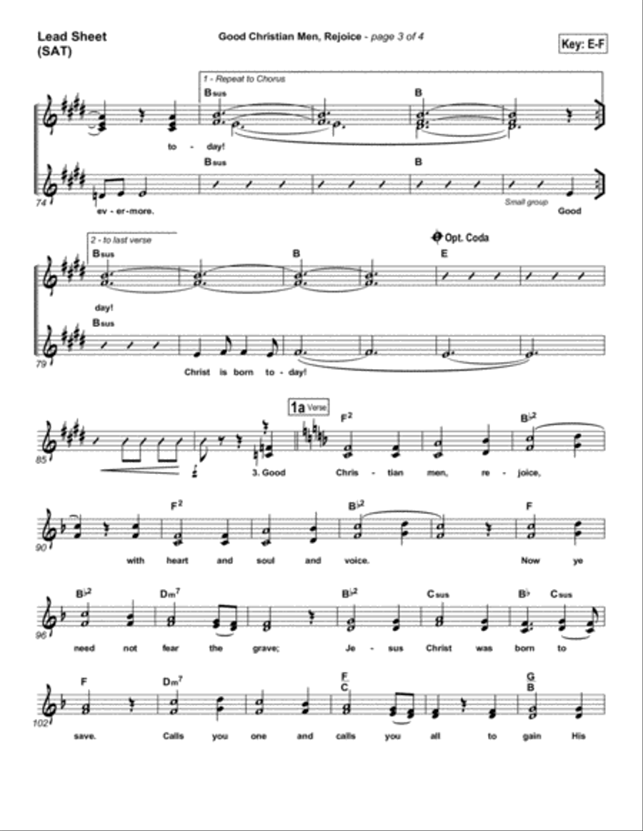 Good Christian Men Rejoice - Orchestration Orchestra scores gallery preview page 3