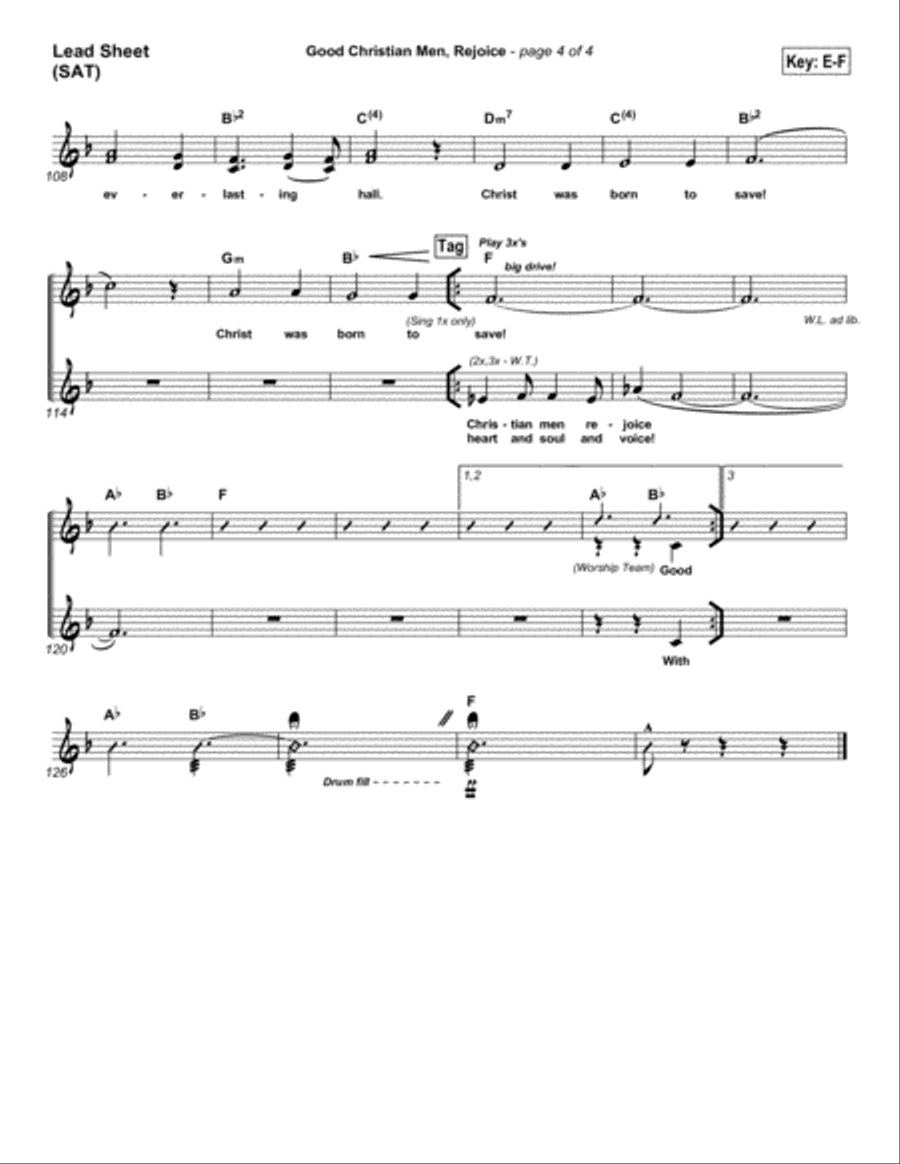 Good Christian Men Rejoice - Orchestration Orchestra scores gallery preview page 4
