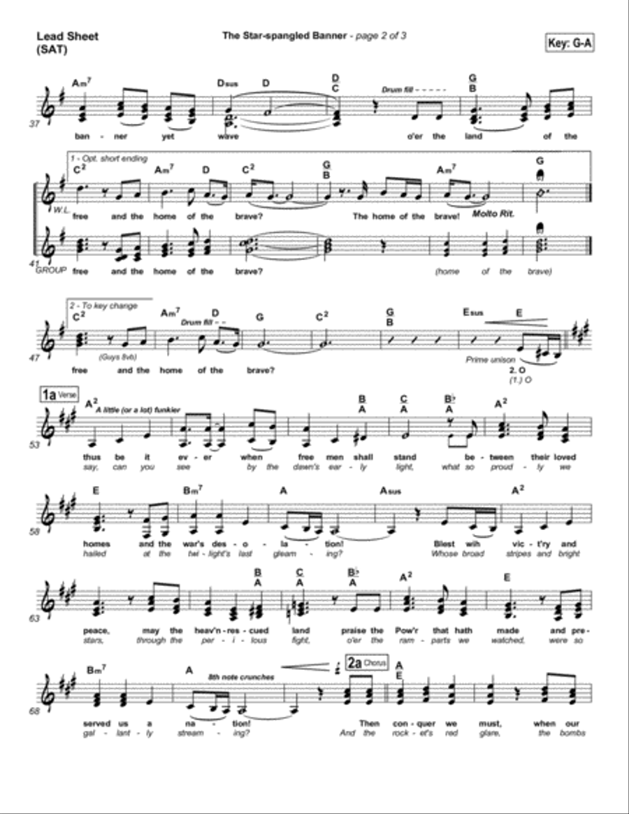 The Star-Spangled Banner - Orchestration Orchestra scores gallery preview page 2