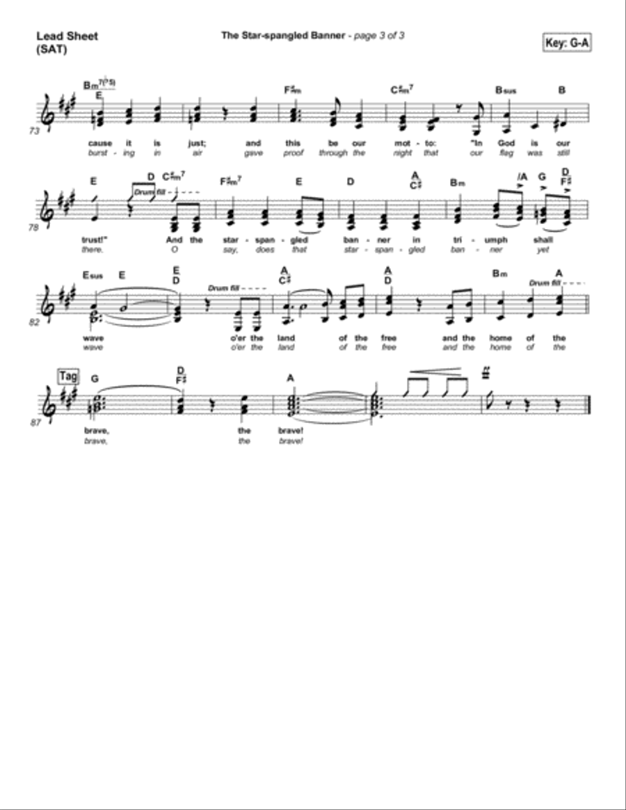 The Star-Spangled Banner - Orchestration Orchestra scores gallery preview page 3
