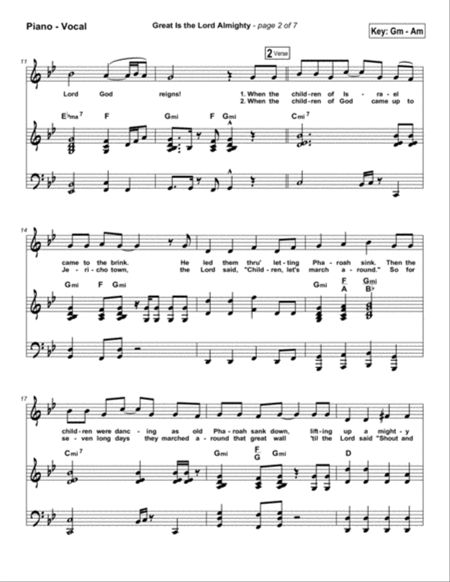 Great Is The Lord Almighty - Orchestration Orchestra scores gallery preview page 5