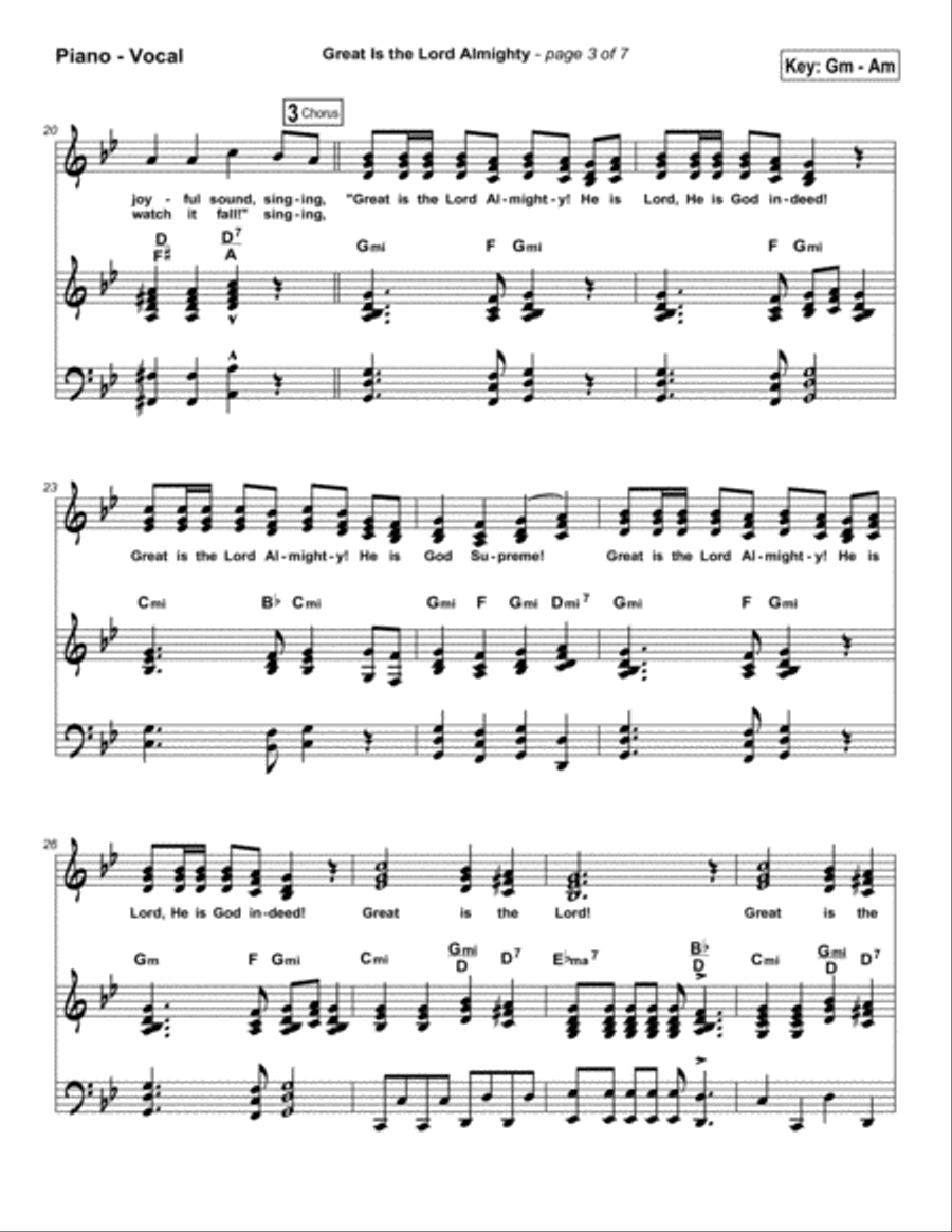 Great Is The Lord Almighty - Orchestration Orchestra scores gallery preview page 6